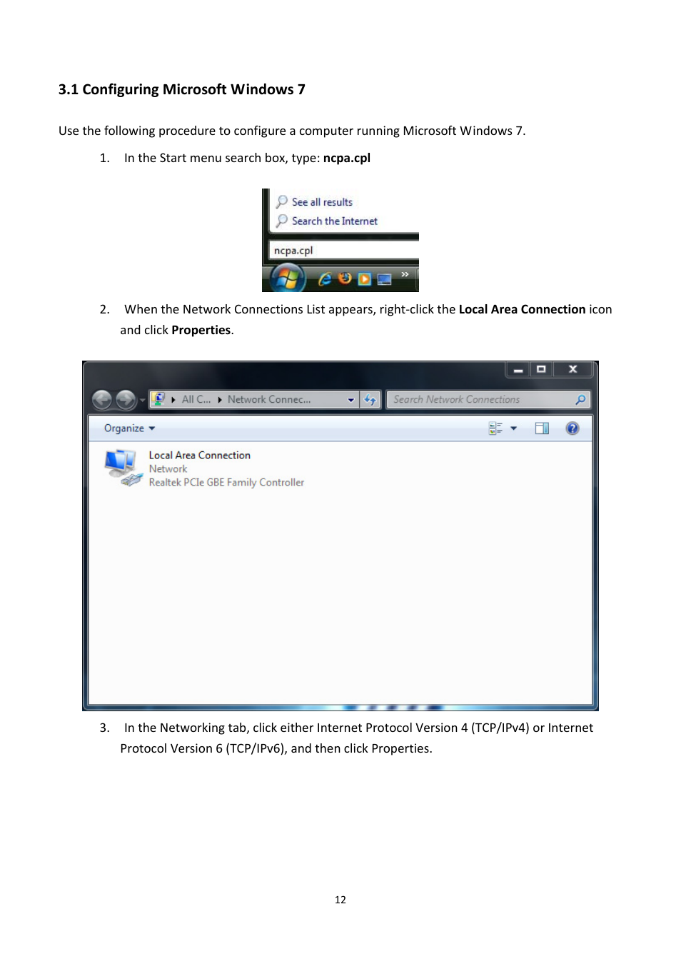 1 configuring microsoft windows 7, Onfiguring, Icrosoft | Indows | EnGenius Technologies EOA7530 User Manual | Page 13 / 84