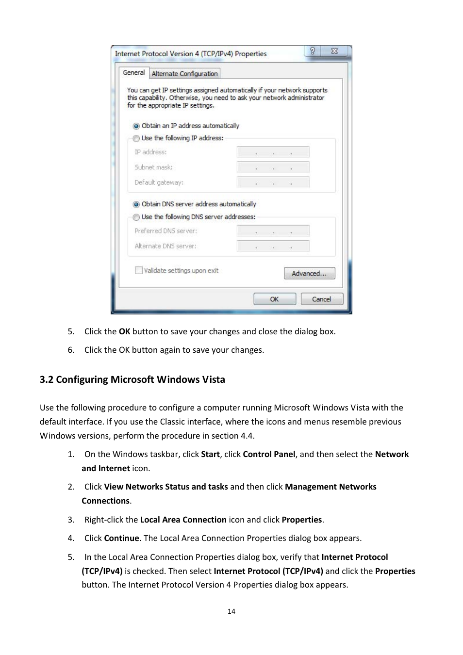 2 configuring microsoft windows vista, Onfiguring, Icrosoft | Indows, Ista | EnGenius Technologies EOA7530 User Manual | Page 15 / 84