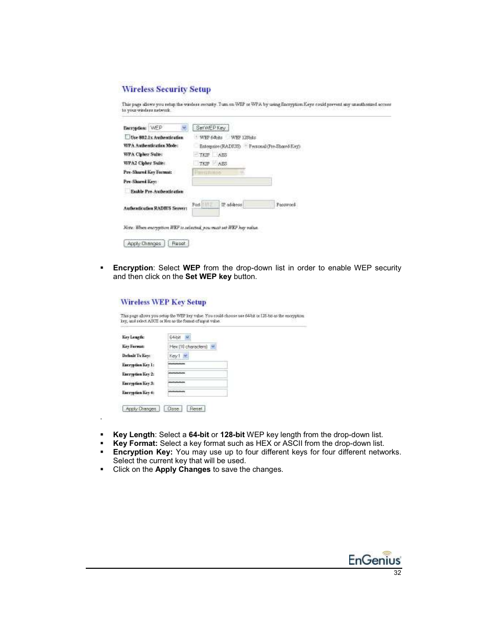 EnGenius Technologies EnGenius 11b/g Wireless SOHO Router 1.2 User Manual | Page 32 / 47