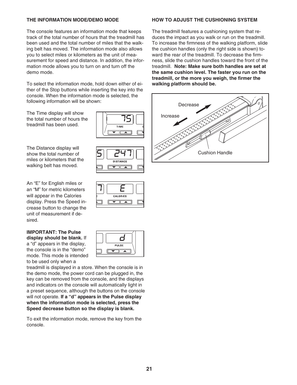 Epic Fitness 1000MX User Manual | Page 21 / 30