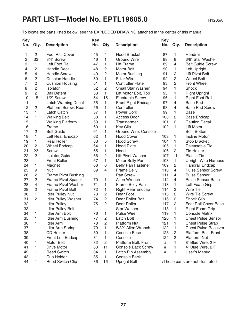 Epic Fitness 1000MX User Manual | Page 27 / 30