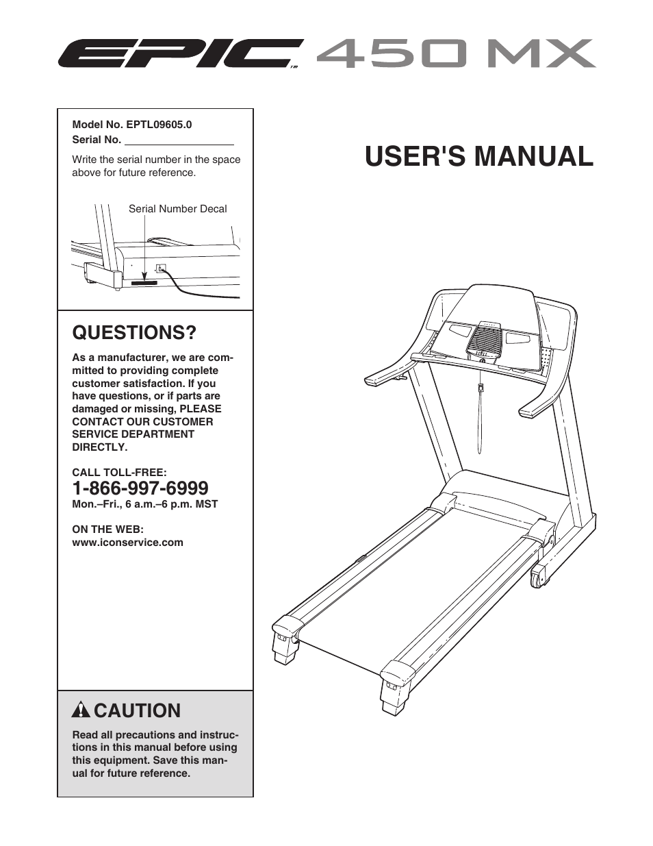 Epic Fitness EPTL09605.0 User Manual | 30 pages