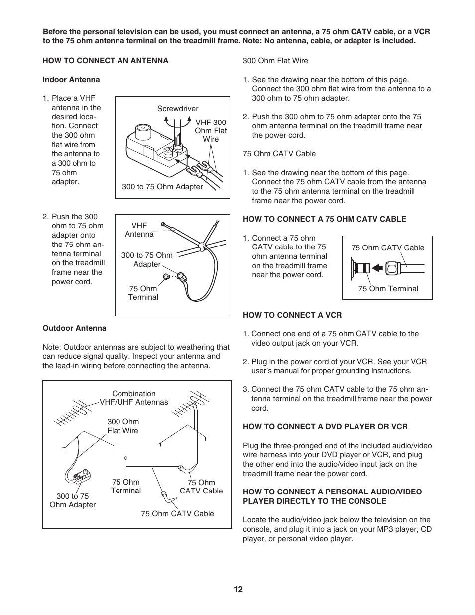 Epic Fitness Epic VIEW 550 ECTL09706.1 User Manual | Page 12 / 30