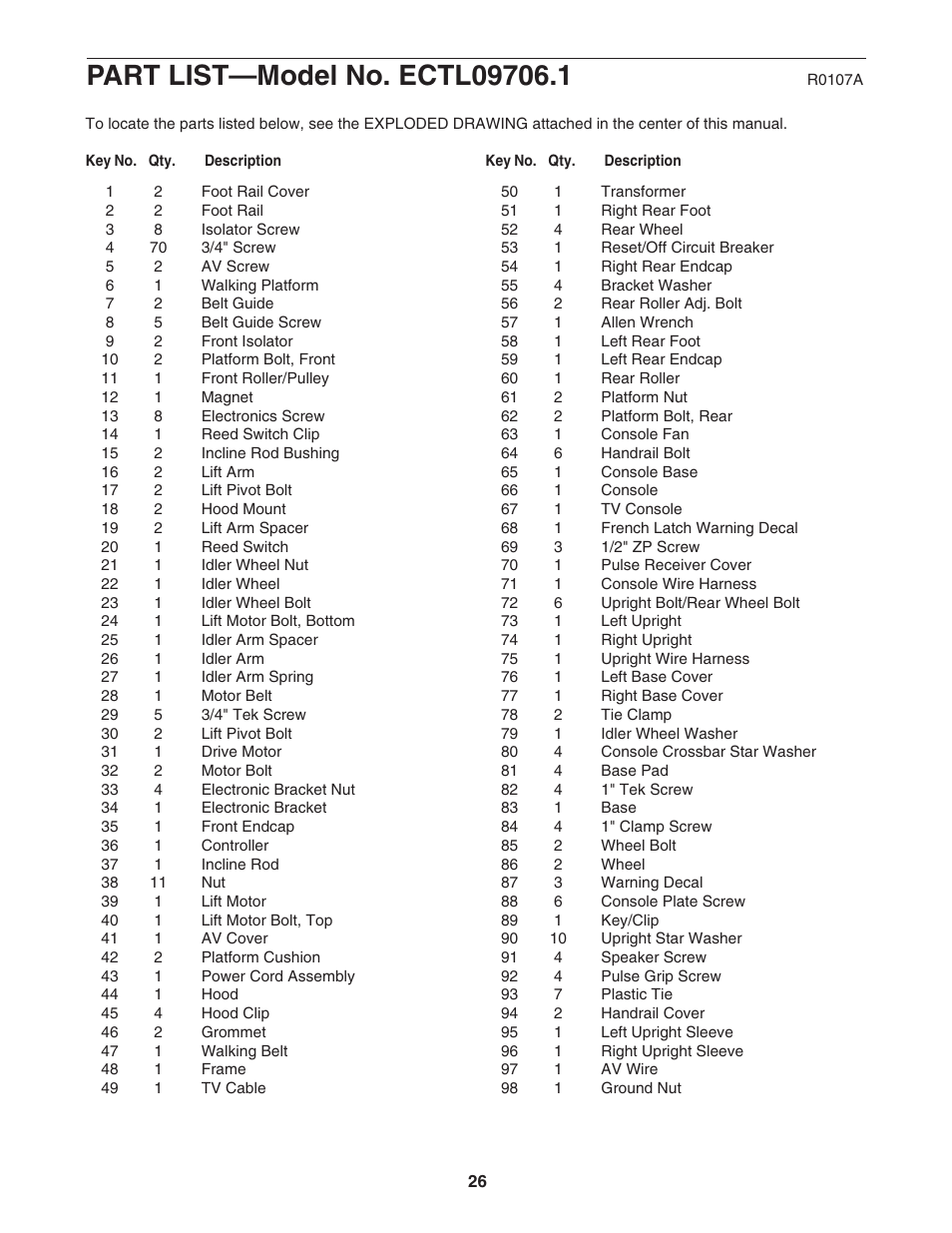 Epic Fitness Epic VIEW 550 ECTL09706.1 User Manual | Page 26 / 30