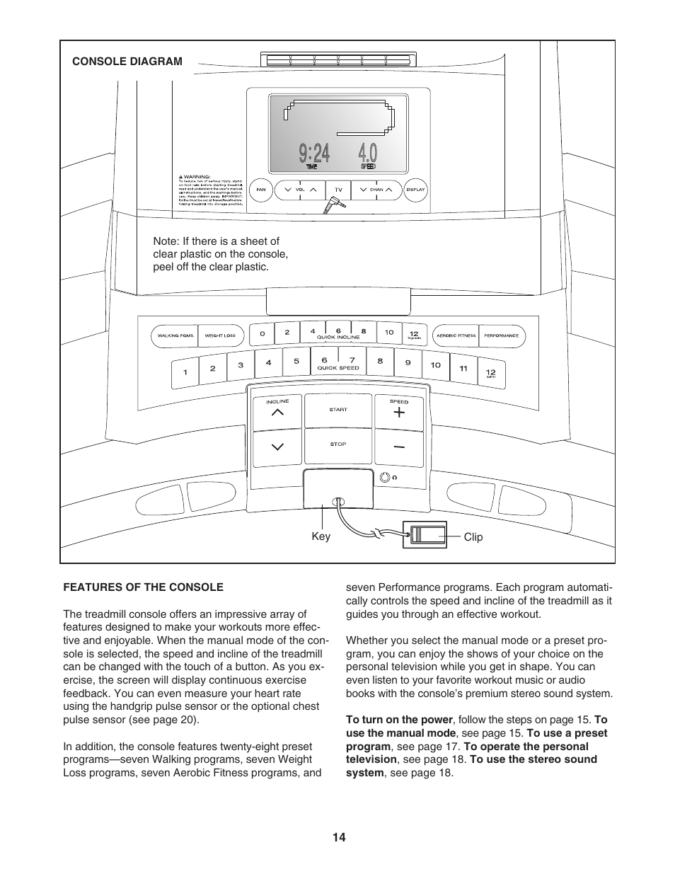 Epic Fitness VIEW 550 EPTL09706.1 User Manual | Page 14 / 30