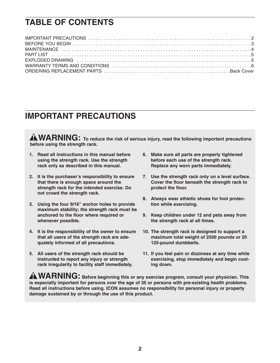 Epic Fitness FLAT Twin Tier Dumbbell Rack GZFW20913 User Manual | Page 2 / 8