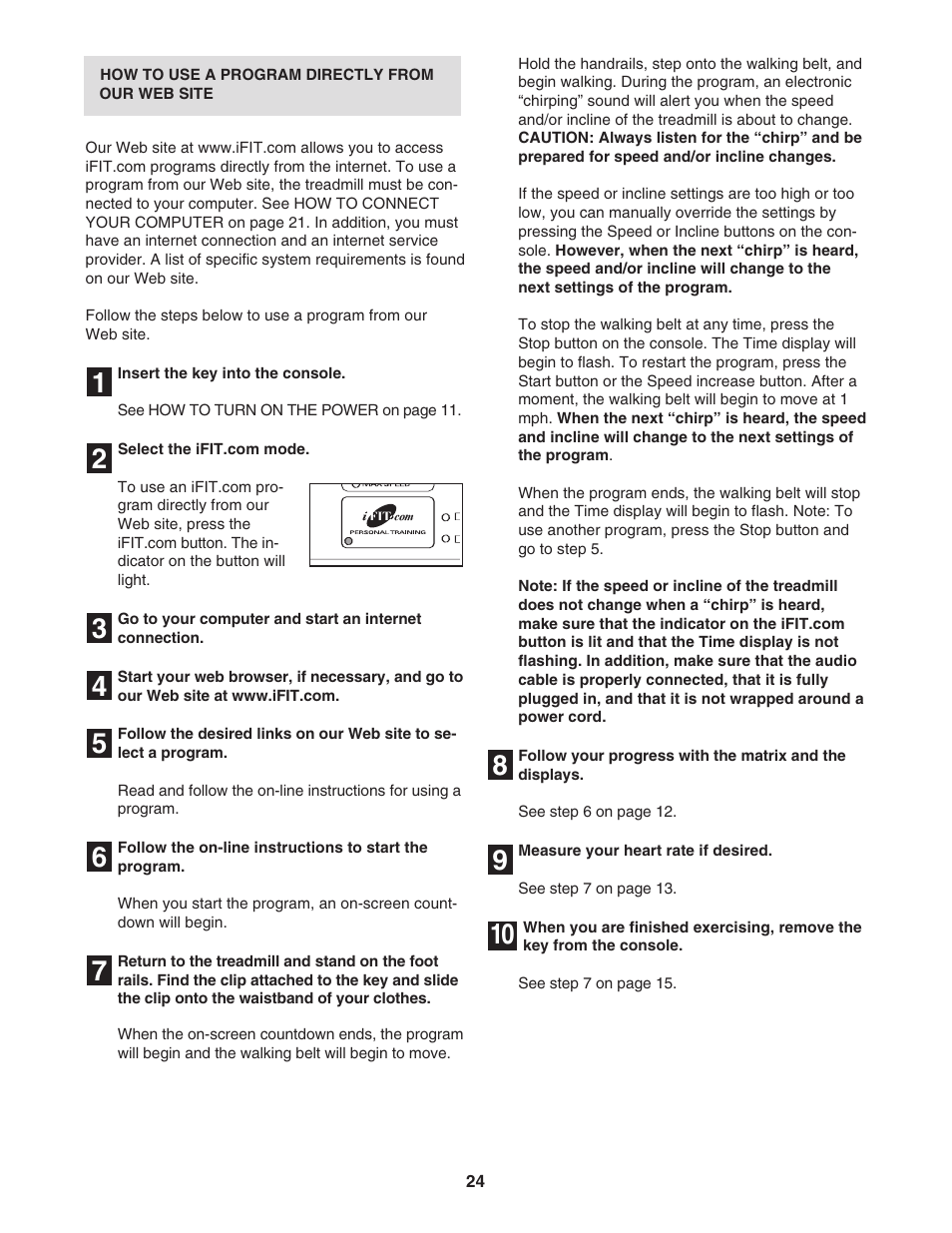 Epic Fitness ECTL81804.2 User Manual | Page 24 / 34