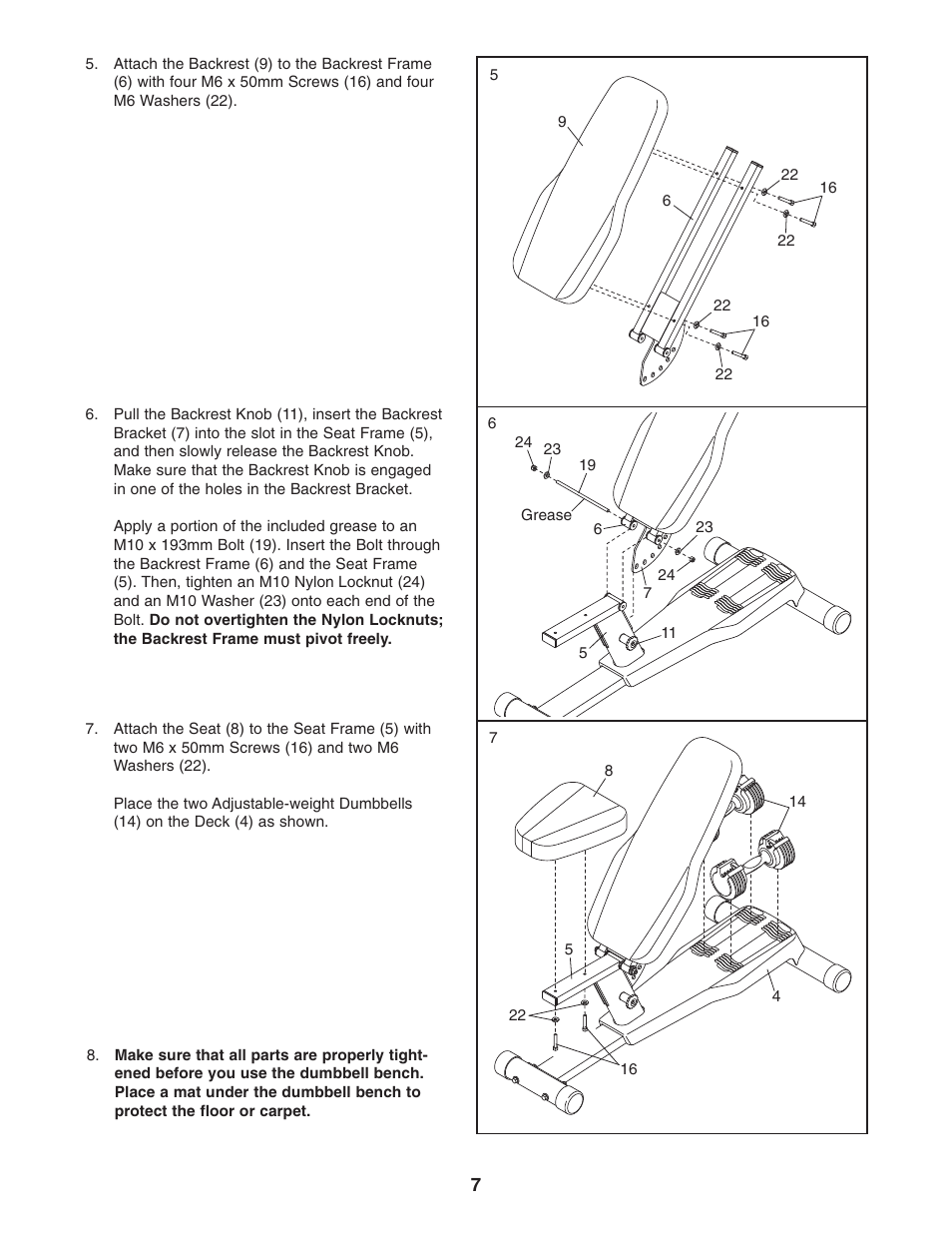 Epic Fitness EPBE1506.0 User Manual | Page 7 / 12