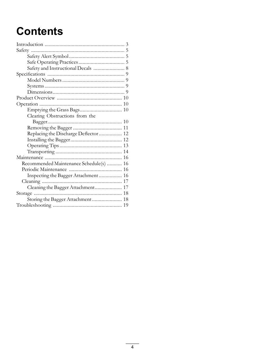 Exmark Quest Bagger 850 User Manual | Page 4 / 24