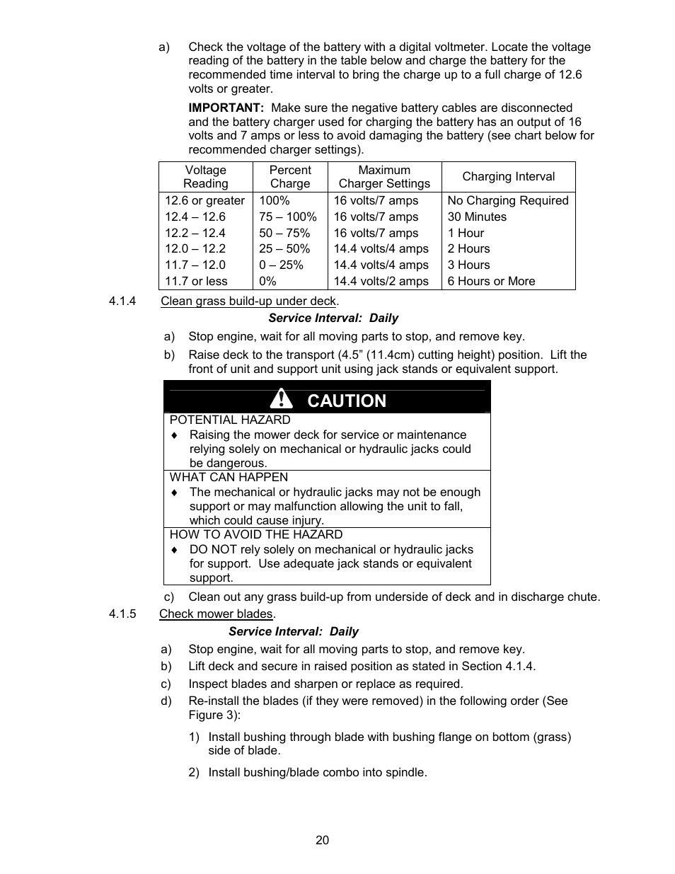 Caution | Exmark Lazer ZCT User Manual | Page 25 / 48