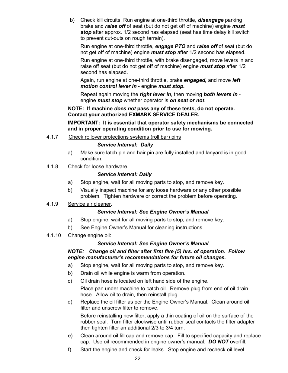 Exmark Lazer ZCT User Manual | Page 27 / 48