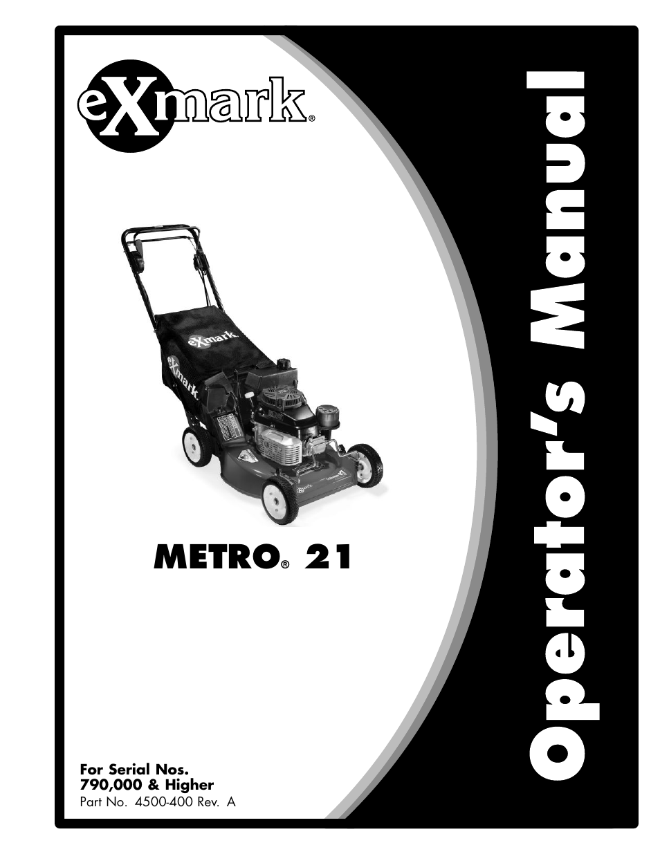 Exmark METRO 21 MPKA21 User Manual | 40 pages