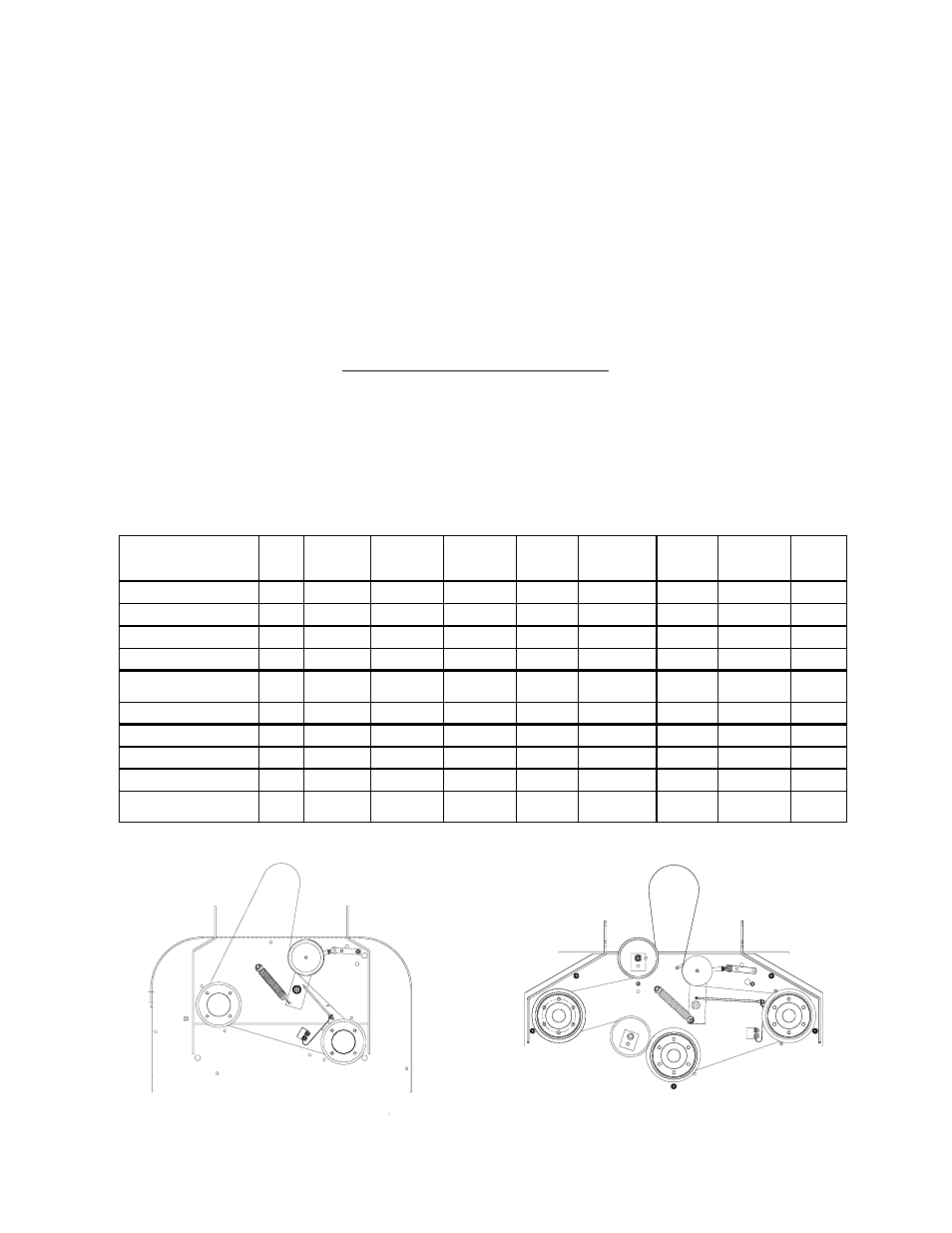 Mower deck belt routing | Exmark VH3615KA User Manual | Page 38 / 44