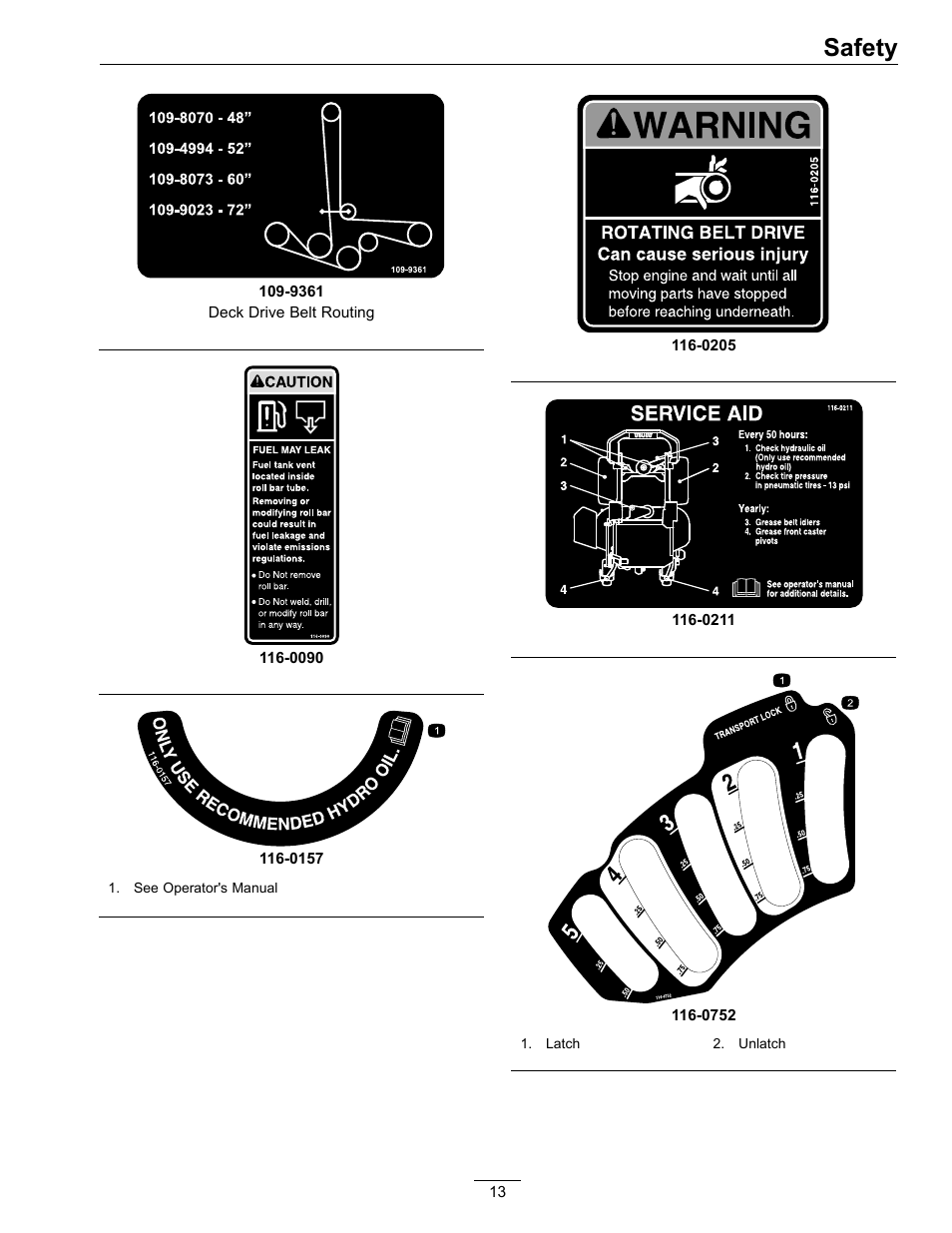 Safety | Exmark Lazer Z S-Series User Manual | Page 13 / 60