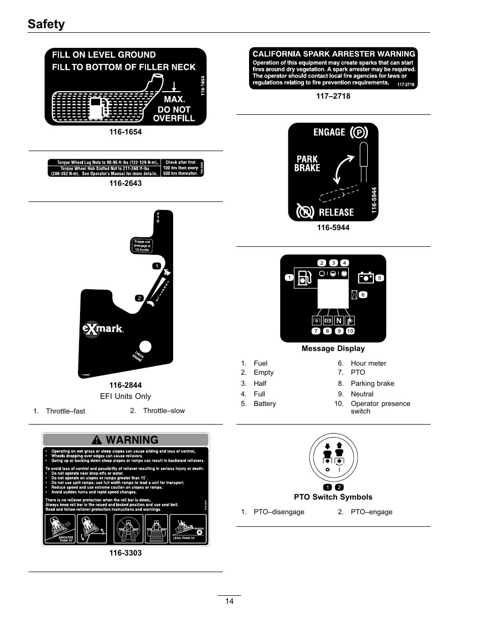 Safety | Exmark Lazer Z S-Series User Manual | Page 14 / 60