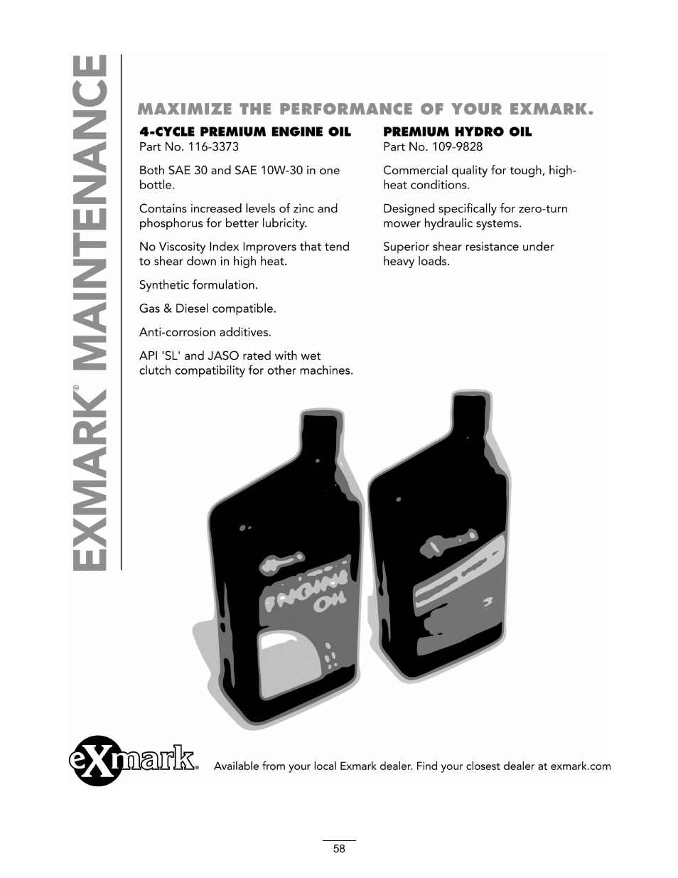 Exmark Lazer Z S-Series User Manual | Page 58 / 60