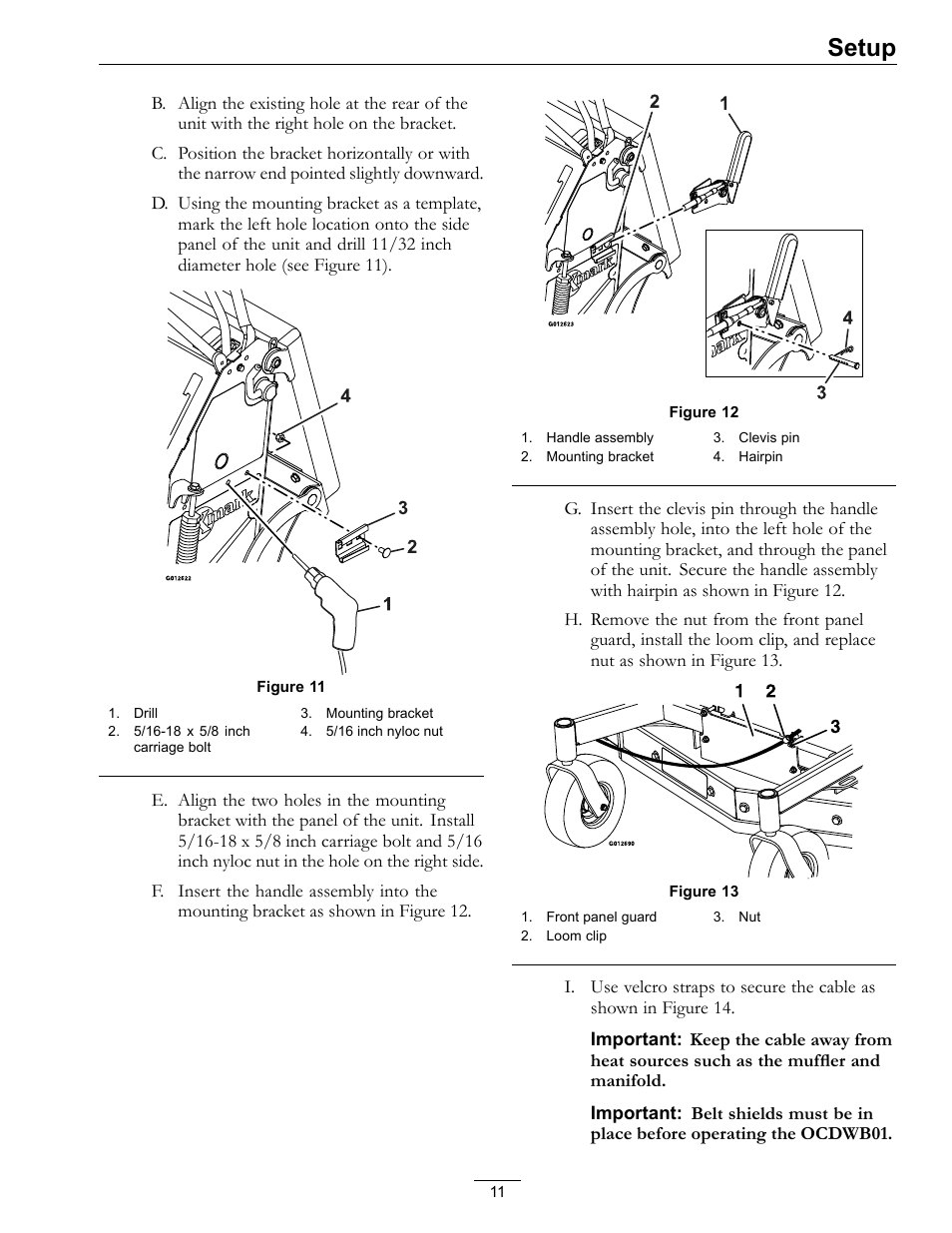 Figure 11, Setup | Exmark Operator Controlled Discharge for Walk-Behind Units OCDWB01 User Manual | Page 11 / 20