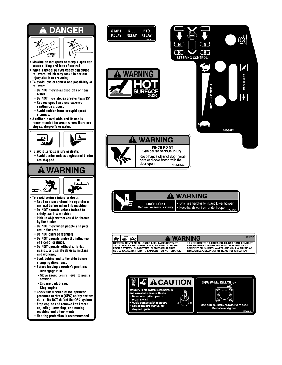 Warning | Exmark NAV27KC User Manual | Page 14 / 48