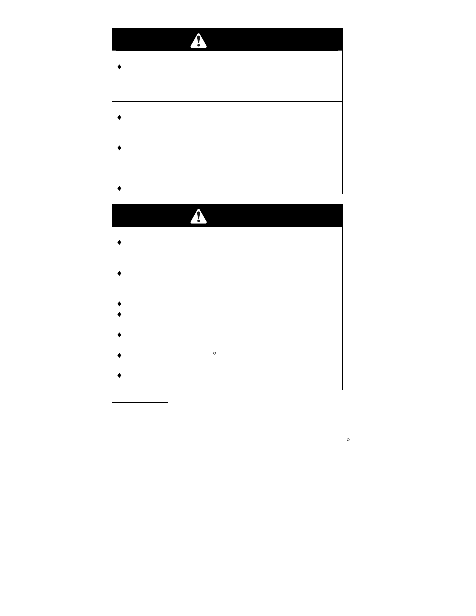 Caution, Warning | Exmark NAV27KC User Manual | Page 24 / 48