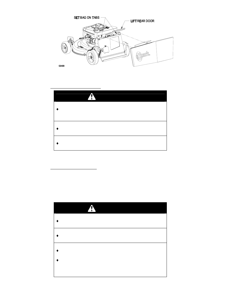 Warning, Danger | Exmark Metro 26  EN User Manual | Page 21 / 40