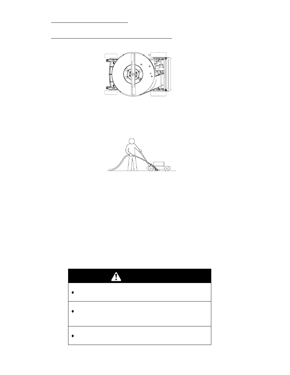 Warning | Exmark Metro 26  EN User Manual | Page 24 / 40