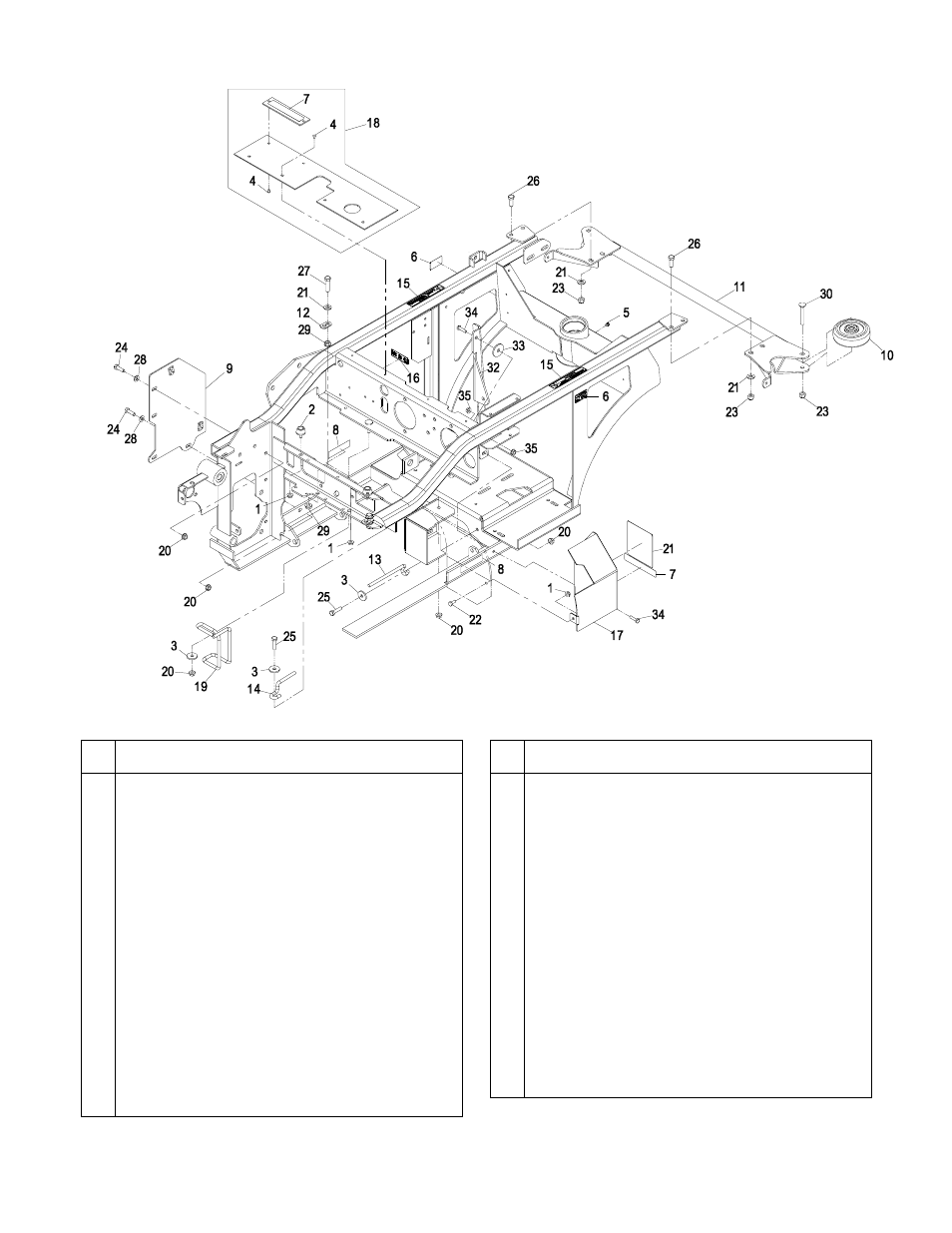Mainframe group (cont.) | Exmark Navigator 4500-368 User Manual | Page 6 / 28
