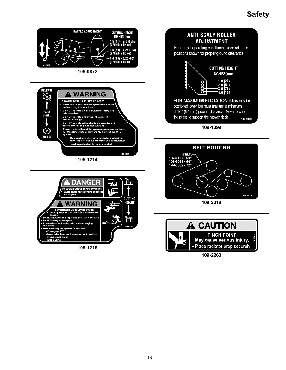 Safety | Exmark LAZER Z D-SERIES Mower 920 User Manual | Page 13 / 60