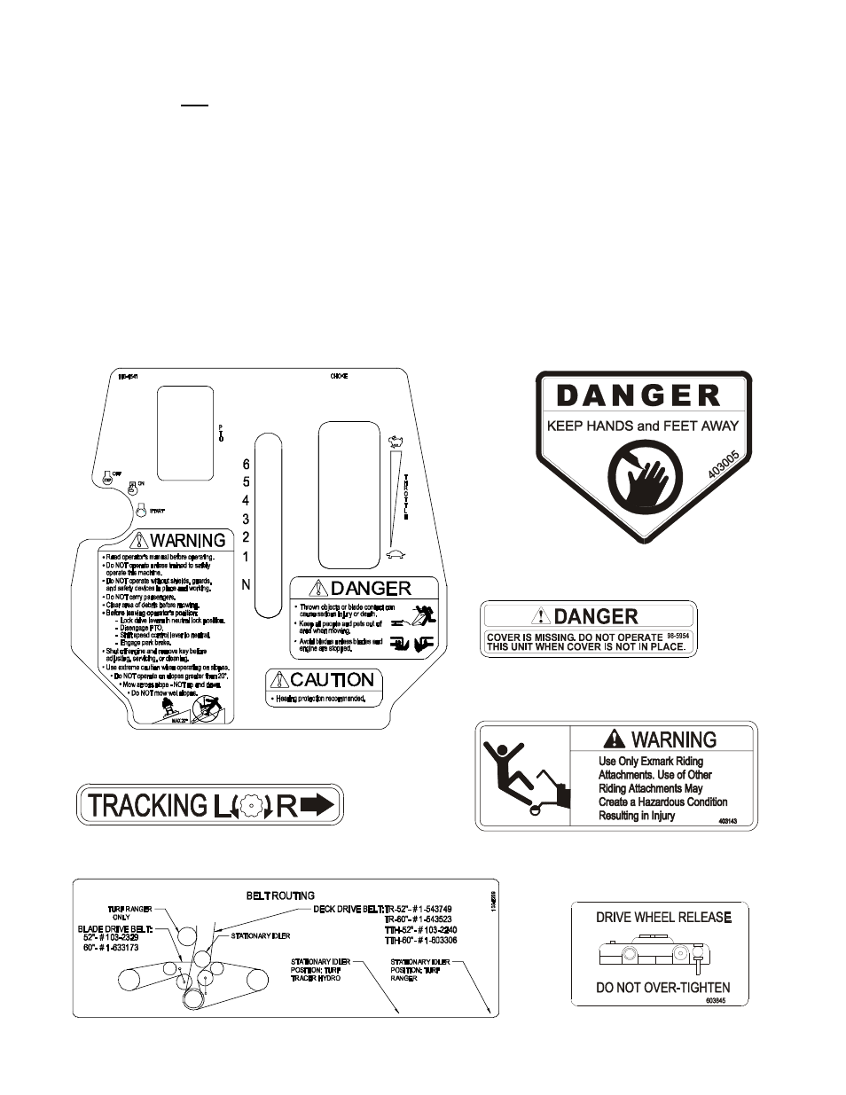 Exmark Turf Tracer TT20KCC User Manual | Page 12 / 44