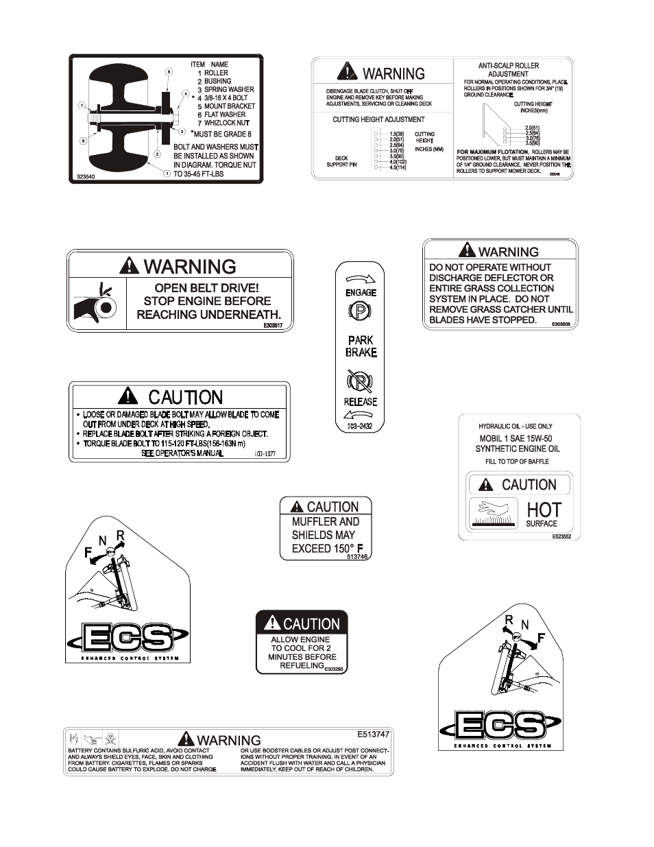 Exmark Turf Tracer TT20KCC User Manual | Page 13 / 44