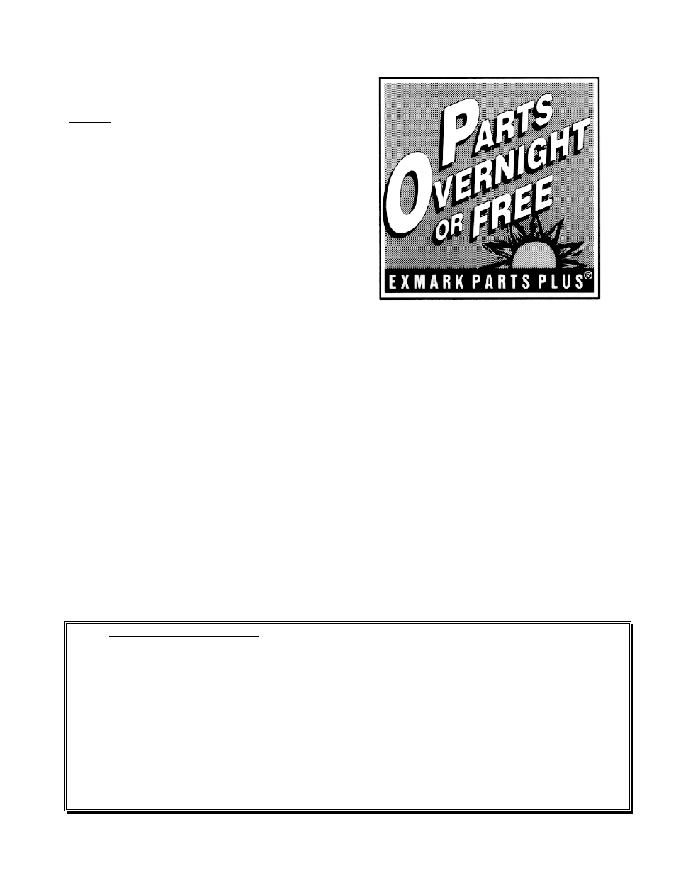 Exmark parts plus, Program | Exmark Turf Tracer TT20KCC User Manual | Page 3 / 44