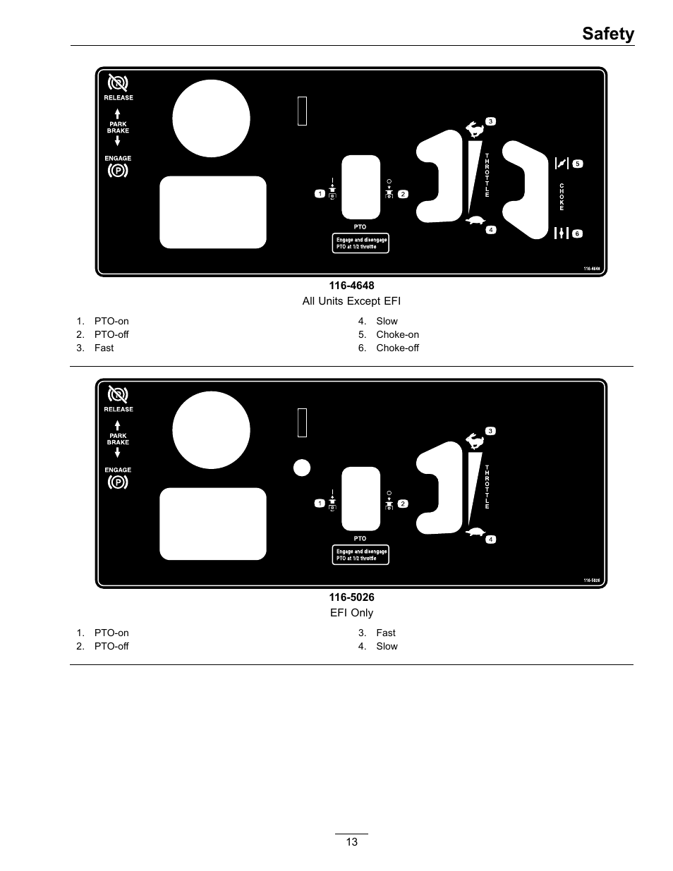 Safety | Exmark Vantage VT740EKC604; User Manual | Page 13 / 60