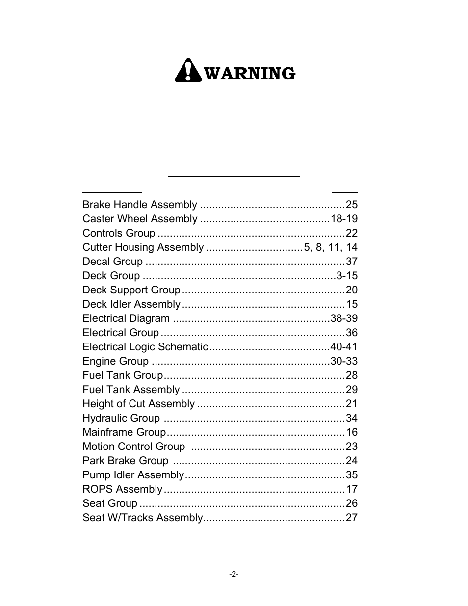 Exmark 790 User Manual | Page 3 / 44