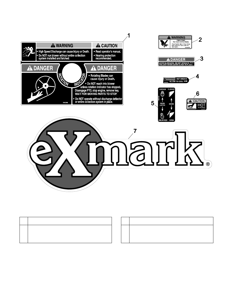 Decals | Exmark Frontrunner User Manual | Page 11 / 16