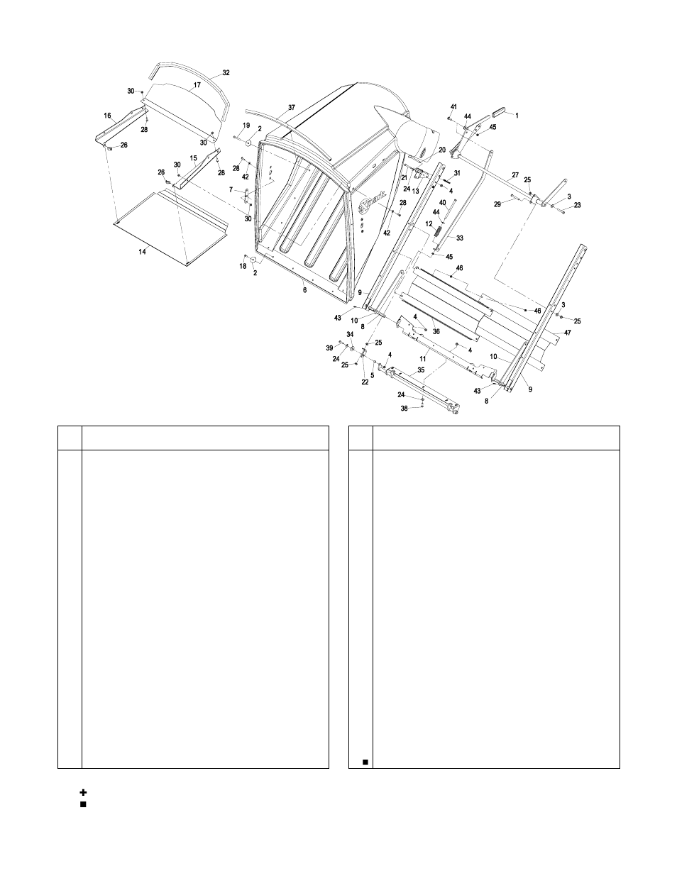 Hopper and frame | Exmark Frontrunner User Manual | Page 7 / 16