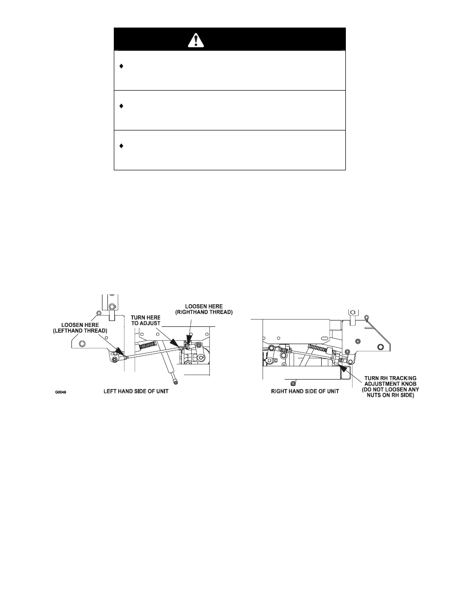 Caution | Exmark Lawn Tractor User Manual | Page 43 / 56
