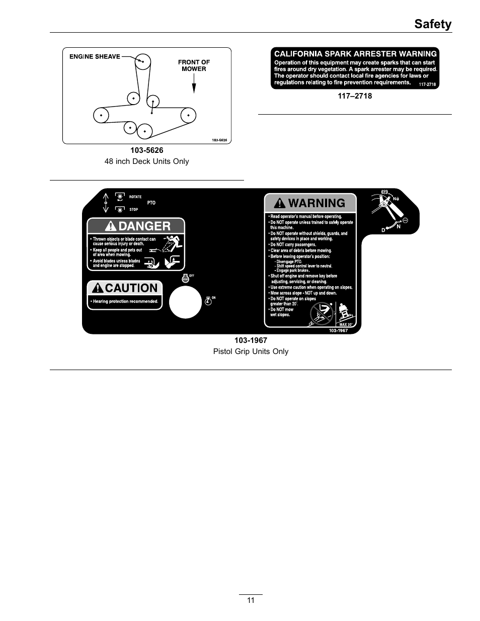 Safety | Exmark Metro 00 & Higher User Manual | Page 11 / 44