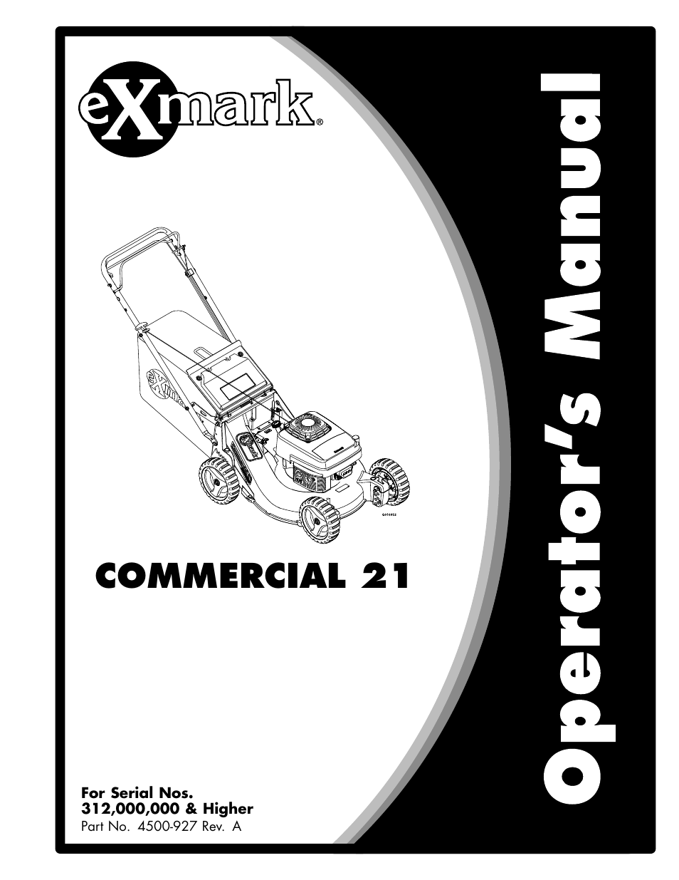 Exmark Lawn mower COMMERCIAL 21 User Manual | 40 pages