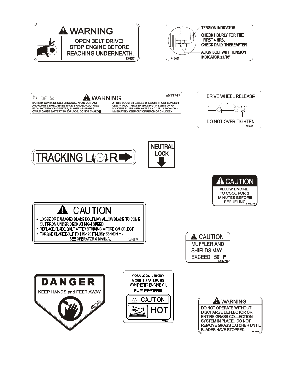 Exmark TT4817KAC User Manual | Page 13 / 52