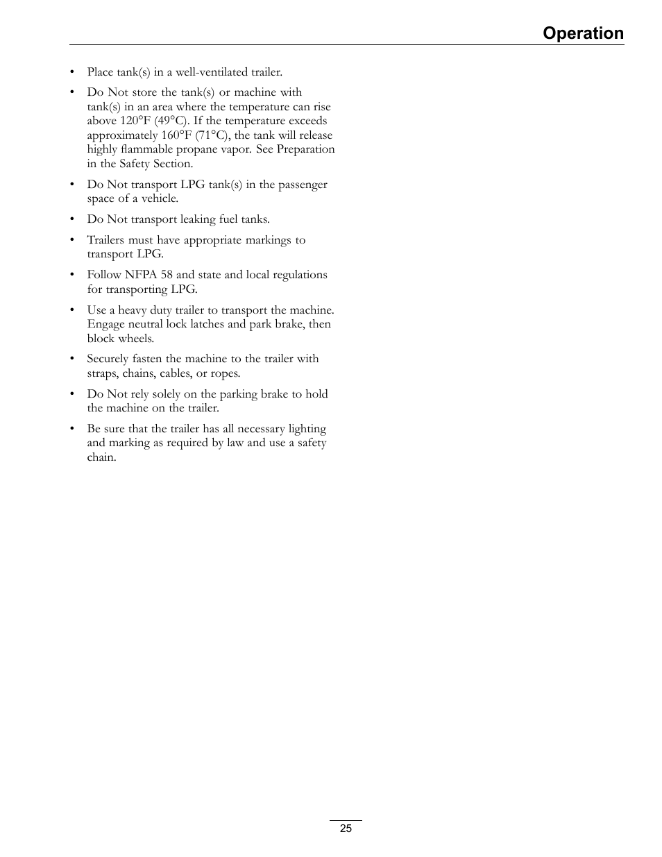 Operation | Exmark Turf Tracer S-Series 000 & higher User Manual | Page 25 / 52