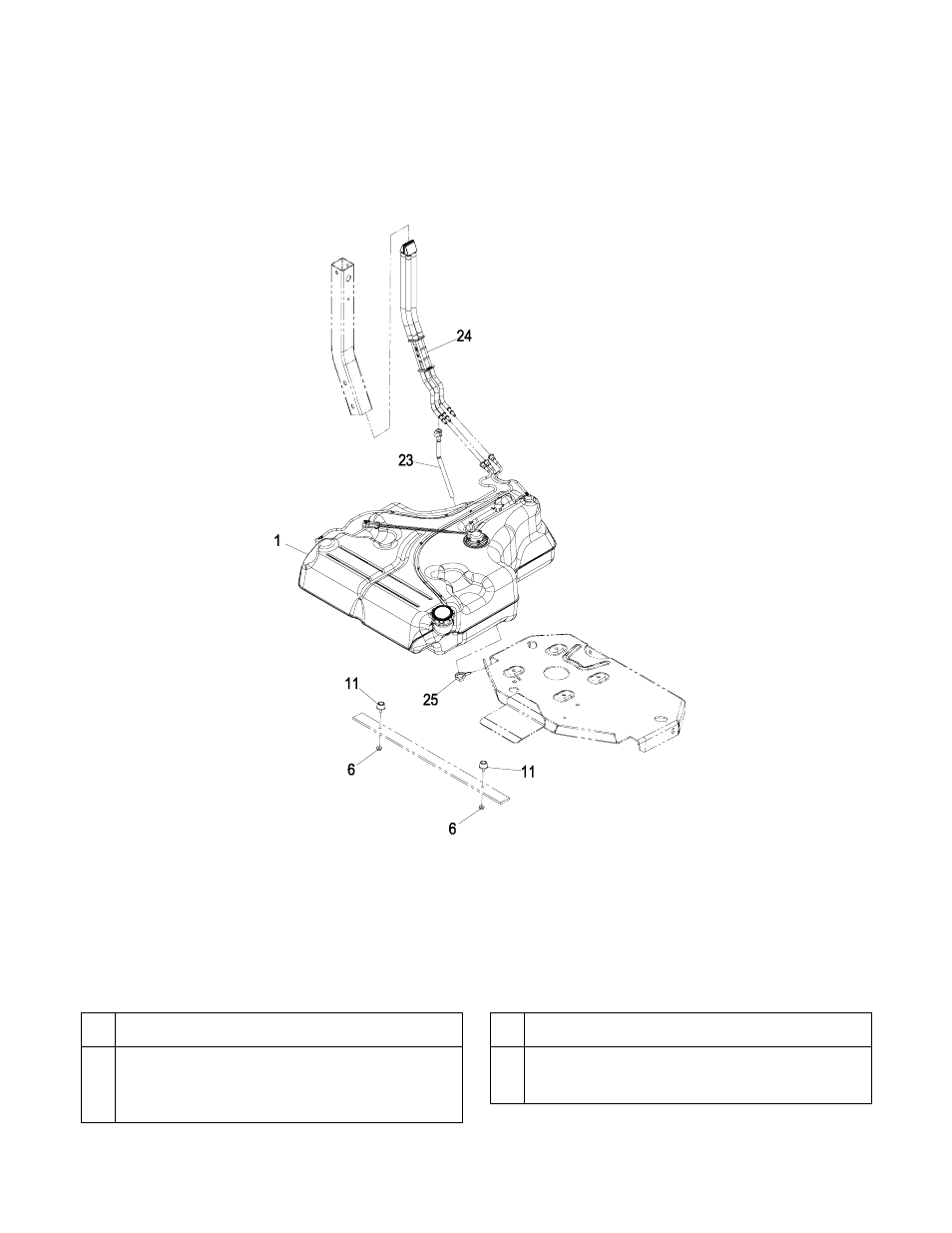 Fuel tank group | Exmark S/N 790 User Manual | Page 26 / 40