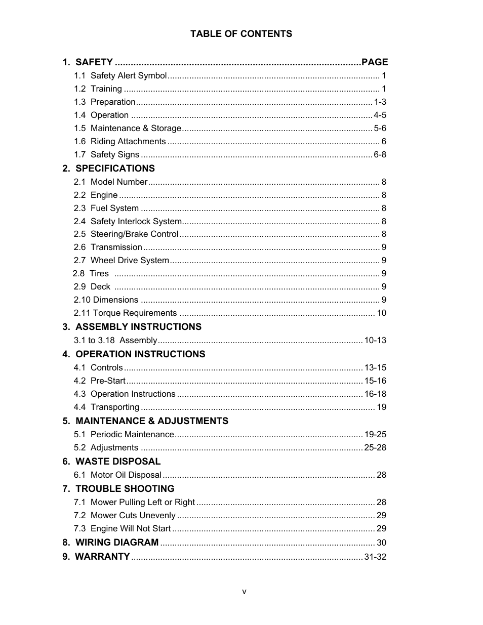 Exmark Mhp3615kac User Manual | Page 5 / 40