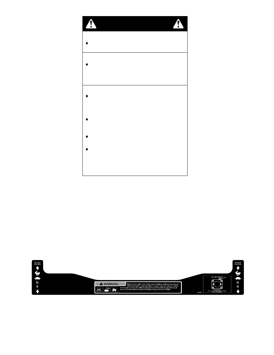 Warning | Exmark Lazer Z CT User Manual | Page 14 / 48