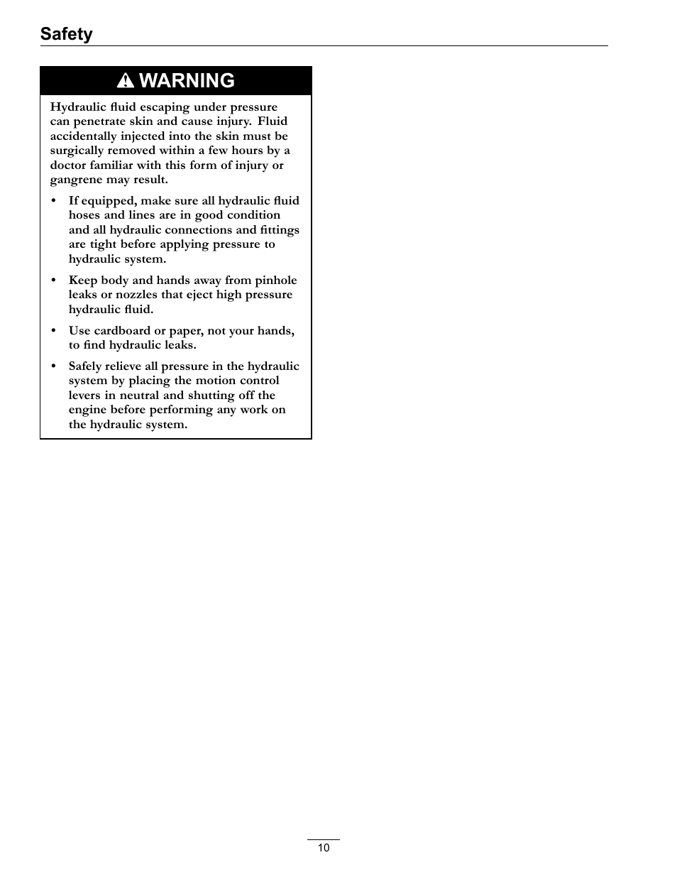 Warning, Safety | Exmark Lazer Z Mower 4500-507 User Manual | Page 10 / 56