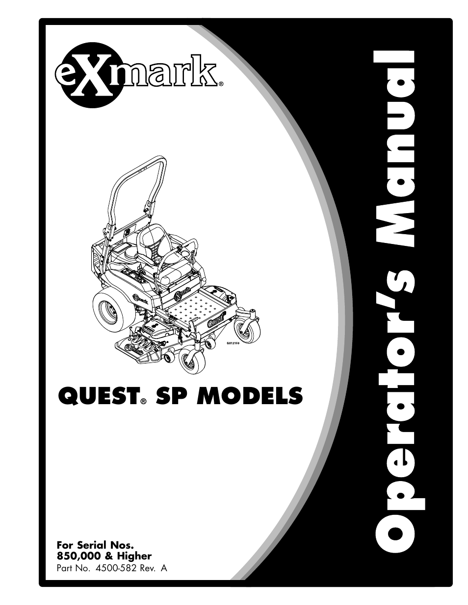 Exmark Quest SP Models 850 User Manual | 52 pages