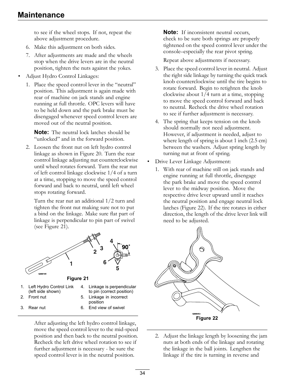 Maintenance | Exmark Vikingtm Hydro 4500-355 User Manual | Page 34 / 44