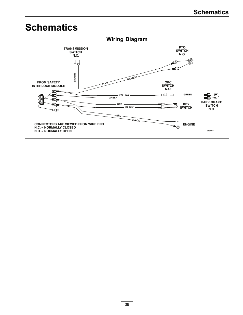 Schematics, Wiring diagram | Exmark Vikingtm Hydro 4500-355 User Manual | Page 39 / 44