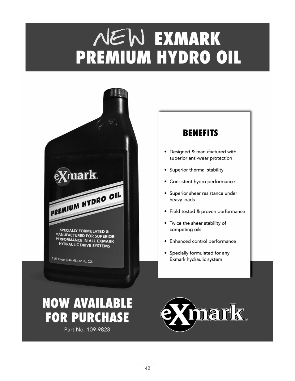 Exmark Vikingtm Hydro 4500-355 User Manual | Page 42 / 44