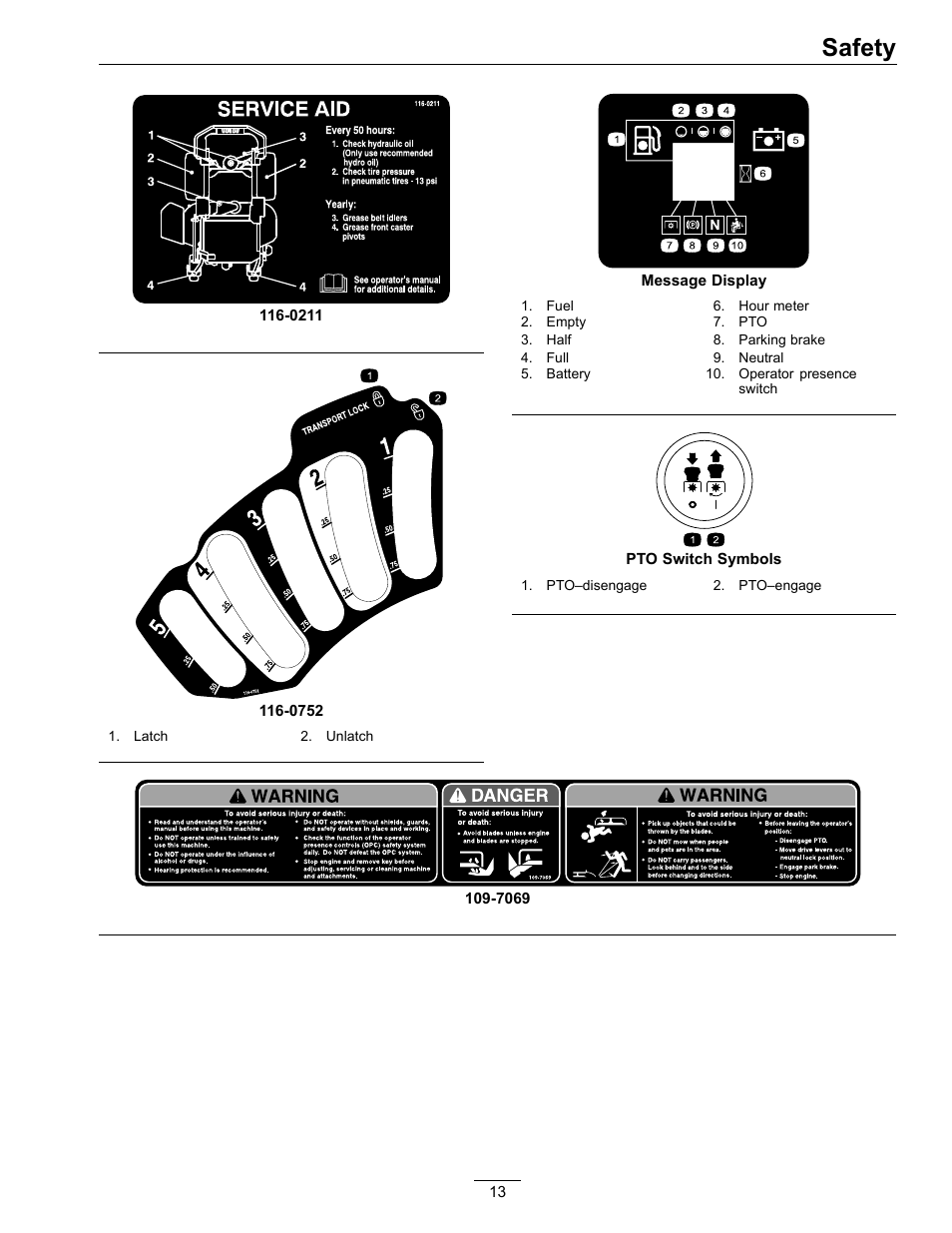 Safety | Exmark LAZER Z 4500-471 User Manual | Page 13 / 56