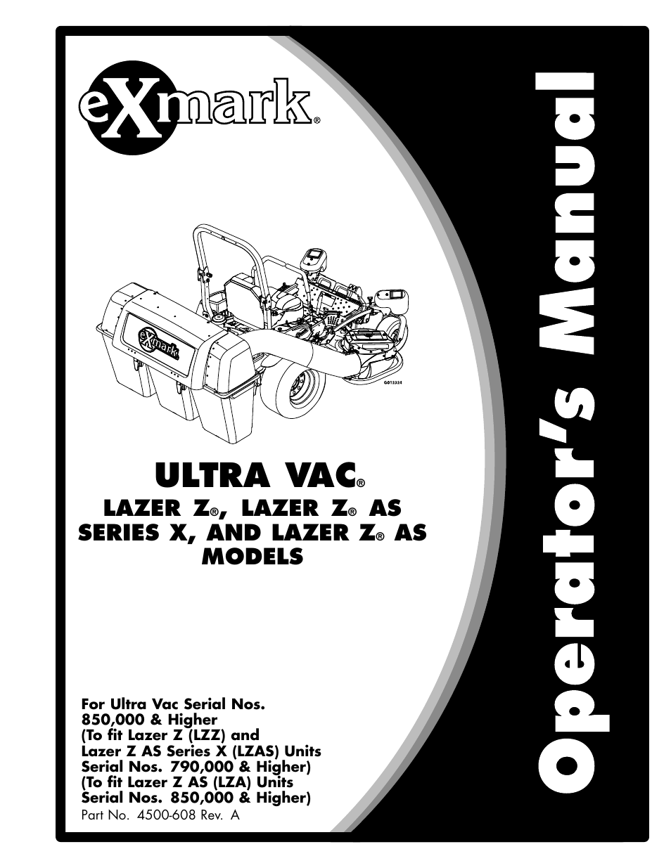 Exmark Ultra Vac 000 & higher User Manual | 28 pages