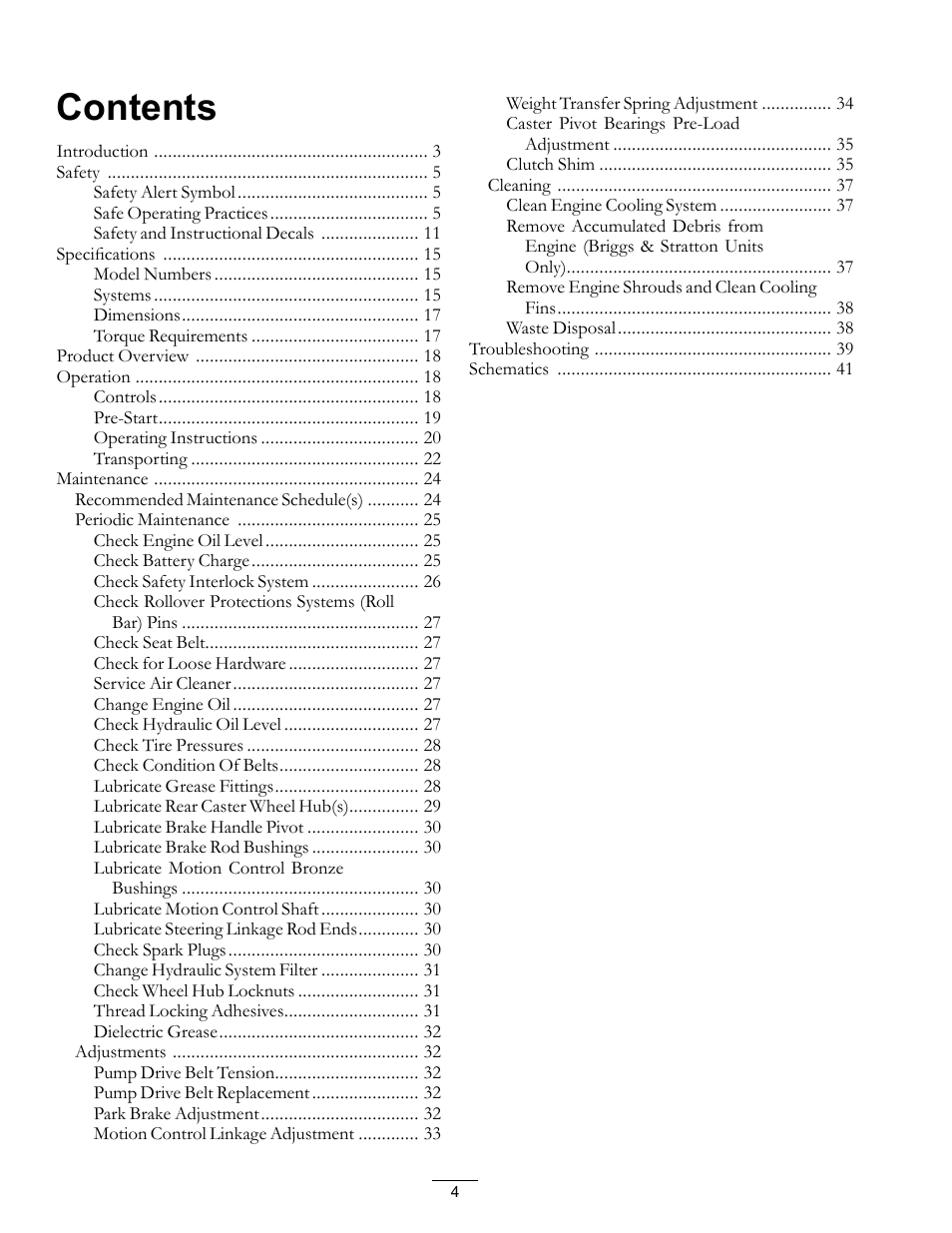 Exmark Frontrunner 4500-497 User Manual | Page 4 / 52